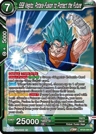 Image of SSB Vegito, Potara-Fusion to Protect the Future (BT25-094) - Legend of the Dragon Balls Foil