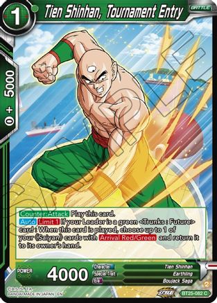 Image of Tien Shinhan, Tournament Entry (BT25-082) - Legend of the Dragon Balls
