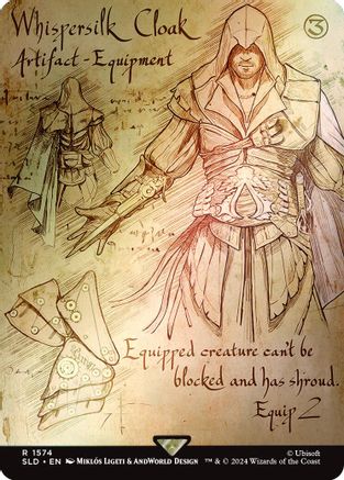 Image of Whispersilk Cloak (Rainbow Foil) (SLD-1574) - Secret Lair Drop Series Foil