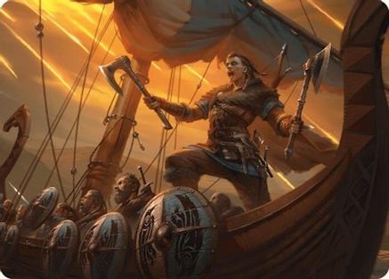 Image of Eivor, Battle-Ready Art Card (ASACR-018) - Assassin's Creed Art Series