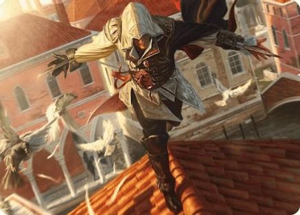 Image of Ezio, Blade of Vengeance Art Card (ASACR-019) - Assassin's Creed Art Series