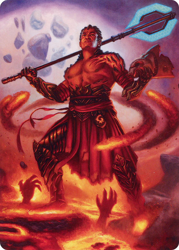 Image of Koth, Fire of Resistance // Koth, Fire of Resistance (AONE-031) - Phyrexia: All Will Be One Art Series (Borderless)