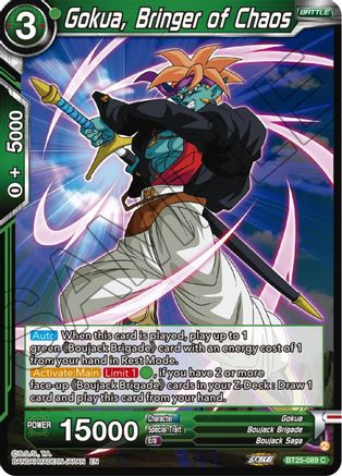 Image of Gokua, Bringer of Chaos (BT25-089) - Legend of the Dragon Balls