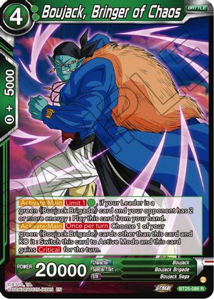 Image of Boujack, Bringer of Chaos (BT25-086) - Legend of the Dragon Balls Foil