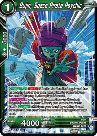 Image of Bujin, Space Pirate Psychic (BT25-092) - Legend of the Dragon Balls