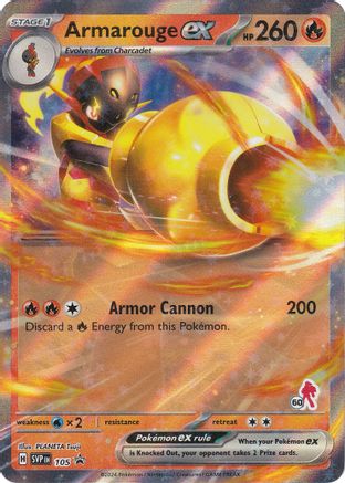Image of Armarouge ex (Armarouge 60) 105  - Holofoil Battle Academy 2024 - Holo Rare