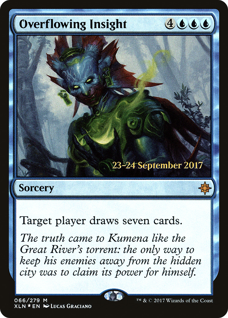 Image of Overflowing Insight (PRE-66S) - Ixalan Promos Foil