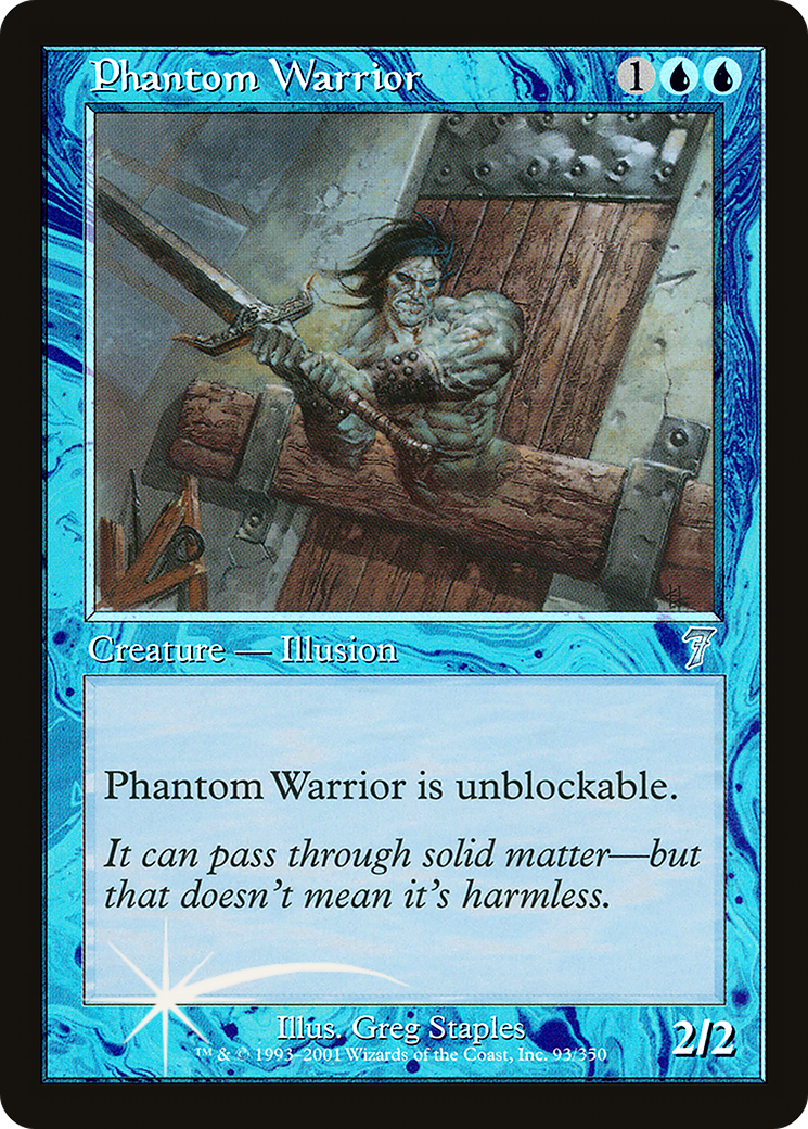 Image of Phantom Warrior (7ED-093) - 7th Edition Foil