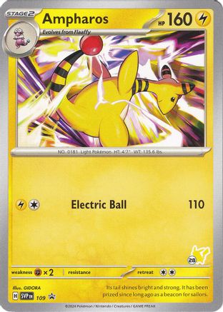 Image of Ampharos - Pikachu 28 109  Battle Academy 2024 - Promo