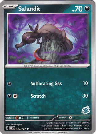 Image of Salandit - Darkrai Deck 139  Battle Academy 2024 - Common