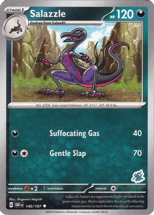 Image of Salazzle - Darkrai Deck 140  Battle Academy 2024 - Uncommon