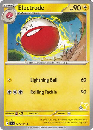 Image of Electrode - Pikachu 25 067  Battle Academy 2024 - Uncommon