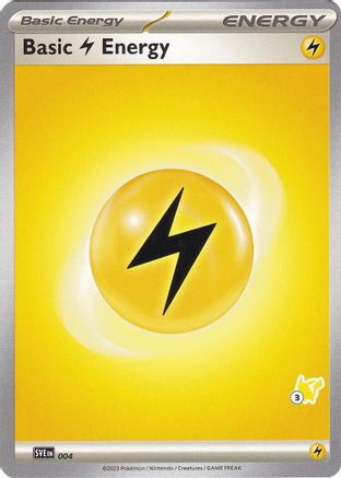 Image of Basic Lightning Energy - Pikachu 3 004  Battle Academy 2024 - Common