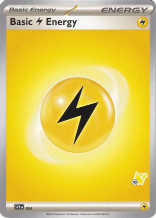 Image of Basic Lightning Energy - Pikachu 10 004  Battle Academy 2024 - Common