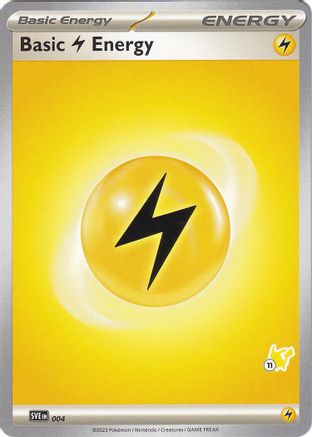 Image of Basic Lightning Energy - Pikachu 11 004  Battle Academy 2024 - Common