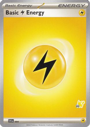 Image of Basic Lightning Energy - Pikachu 20 004  Battle Academy 2024 - Common