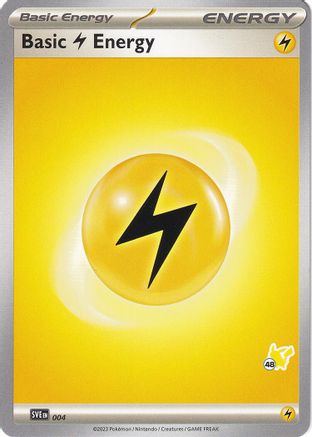 Image of Basic Lightning Energy Pikachu 004  Battle Academy 2024 - Common