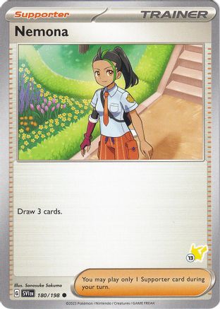 Image of Nemona - Pikachu 13 180  Battle Academy 2024 - Common