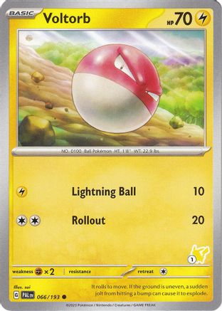 Image of Voltorb - Pikachu 1  Battle Academy 2024 - Common