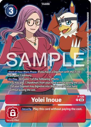 Image of Yolei Inoue - P-126 (Digimon Adventure 02: The Beginning Set) (P-126) - Digimon Promotion Cards Foil