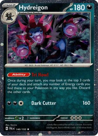 Image of Hydreigon (Cosmos Holo) 140  - Holofoil Blister Exclusives - Rare