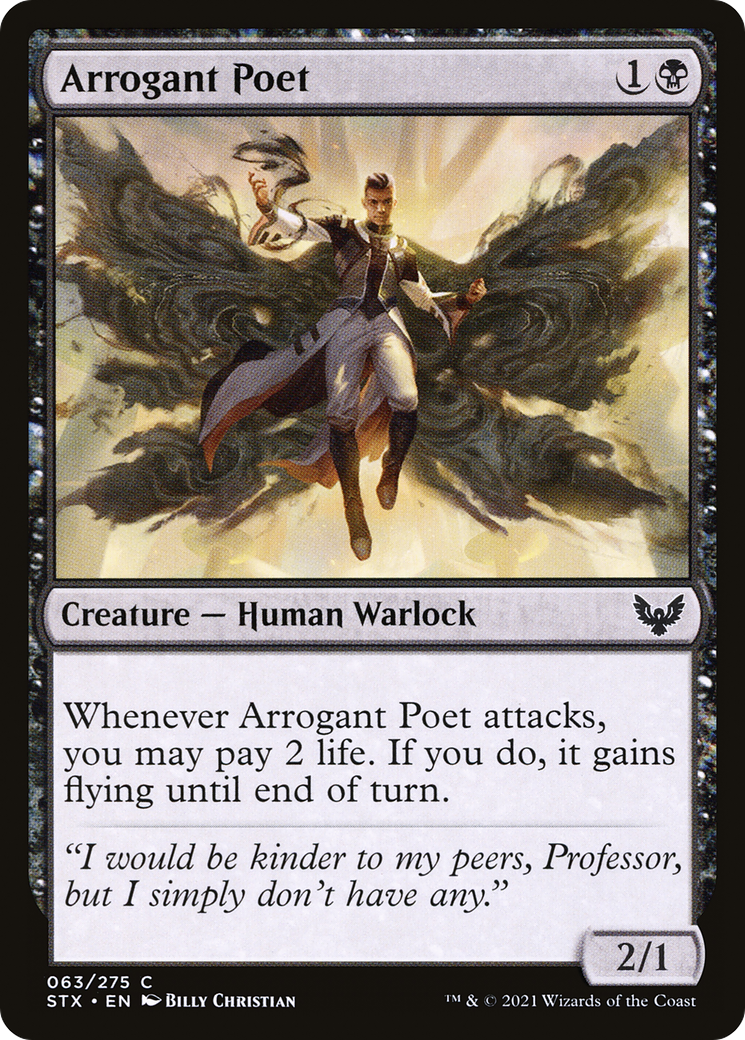 Image of Arrogant Poet (STX-063) - Strixhaven: School of Mages Foil