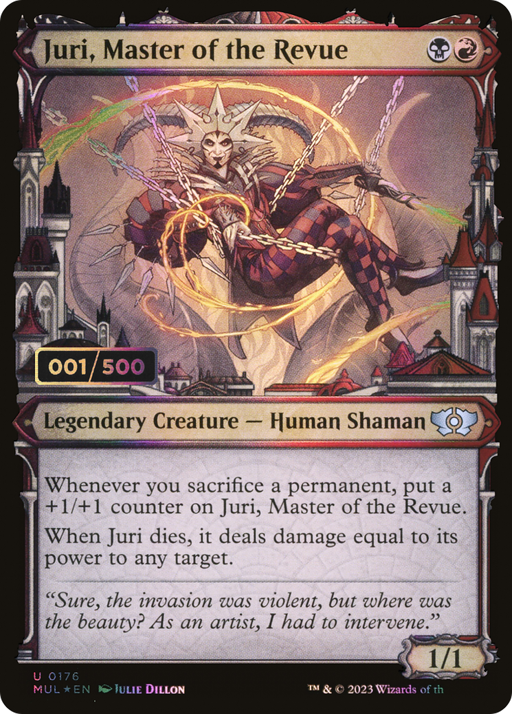 Image of Juri, Master of the Revue (Serial Numbered) (MUL-176) - Multiverse Legends: (Showcase) Foil