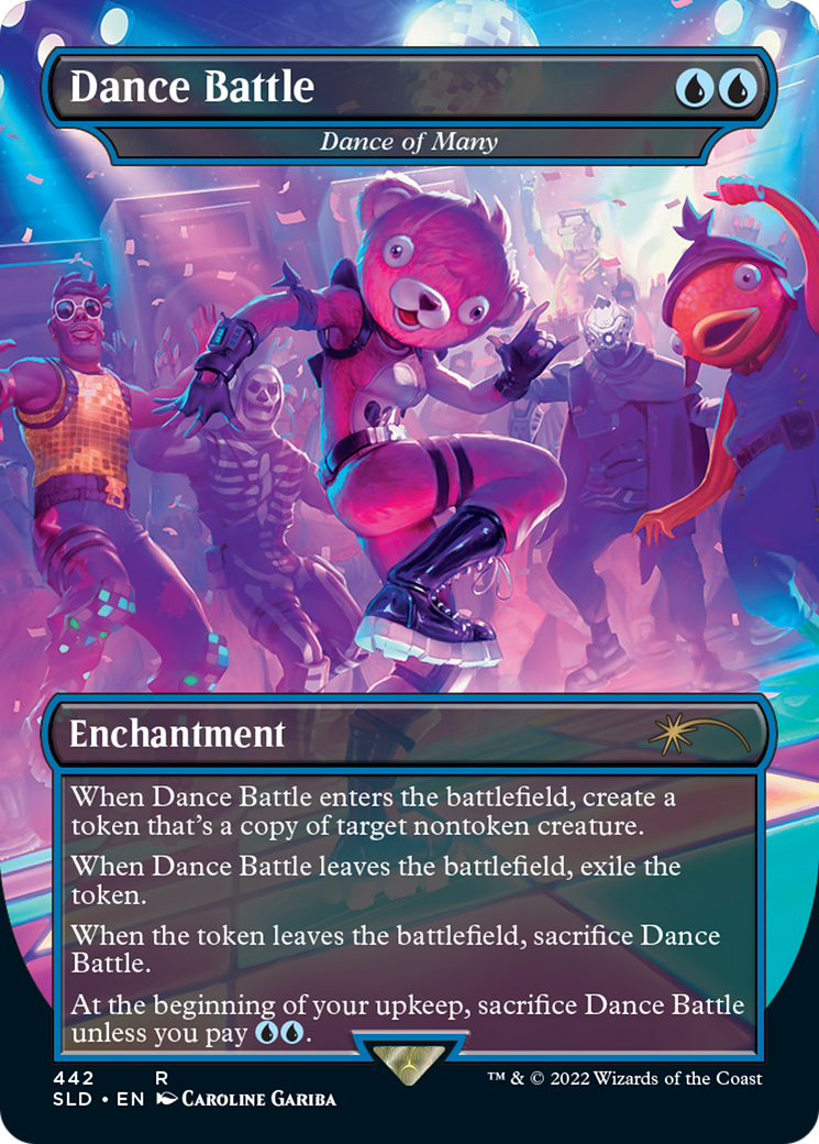 Image of Dance Battle - Dance of Many (SLD-442) - Secret Lair Drop / Dance Battle (Borderless) Foil