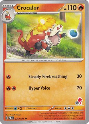 Image of Crocalor - Armarouge 15 036  Battle Academy 2024 - Uncommon