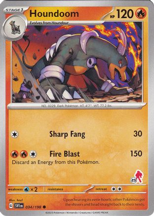 Image of Houndoom - Armarouge 23 034  Battle Academy 2024 - Common