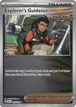 Image of Explorer's Guidance (Regional Championships) [Staff] 147/162  - Reverse Holofoil League & Championship Cards - Uncommon