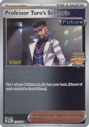 Image of Professor Turo's Scenario (Regional Championships) [Staff] 177/182  - Reverse Holofoil League & Championship Cards - Uncommon