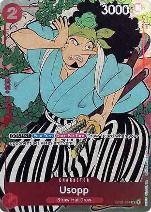 Image of Usopp (English Version 1st Anniversary Set) (OP01-004) - One Piece Promotion Cards Foil