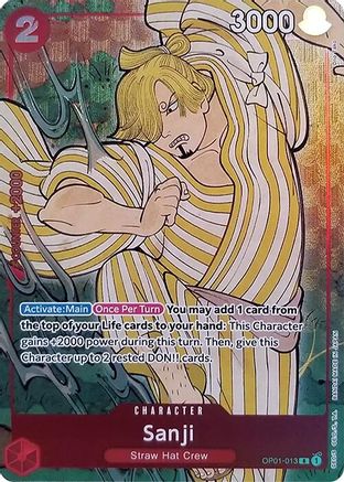 Image of Sanji (English Version 1st Anniversary Set) (OP01-013) - One Piece Promotion Cards Foil