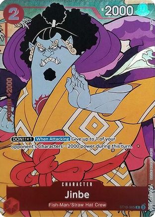 Image of Jinbe (English Version 1st Anniversary Set) (ST10-005) - One Piece Promotion Cards Foil