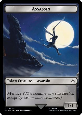 Image of Assassin // Shapeshifter Double-Sided Token (ACR-4 // 2) - Assassin's Creed Tokens Foil