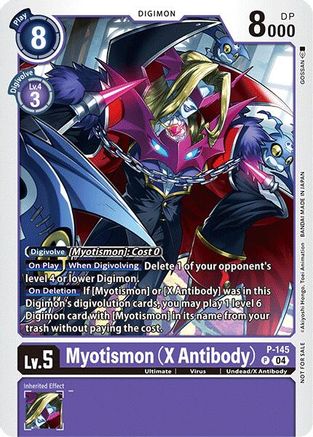 Image of Myotismon (X Antibody) - P-145 (Store Tournament 2024 Jul. - Sep. Participation Pack) (P-145) - Digimon Promotion Cards