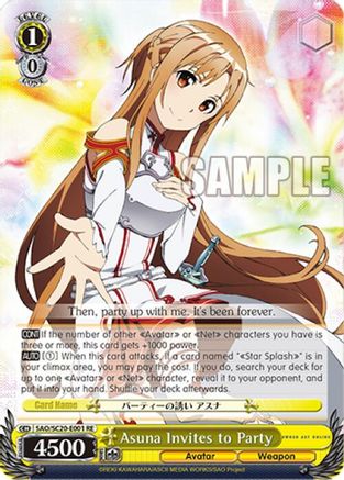 Image of Asuna Invites to Party (SAO/SC20-E001 RE) - Sword Art Online Chronicle Set