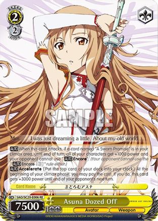Image of Asuna Dozed Off (SAO/S20-E006 RE) - Sword Art Online Chronicle Set