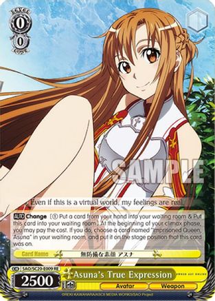Image of Asuna's True Expression (SAO/SC20-E009 RE) - Sword Art Online Chronicle Set