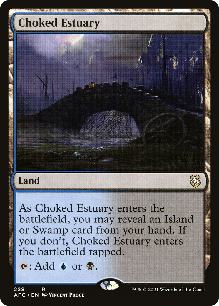 Image of Choked Estuary (AFC-228) - Forgotten Realms Commander