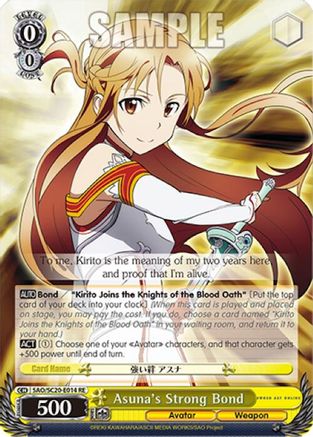 Image of Asuna's Strong Bond (SAO/SC20-E014 RE) - Sword Art Online Chronicle Set