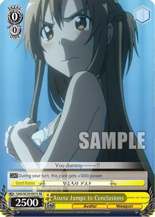 Image of Asuna Jumps to Conclusions (SAO/SC20-E015 RE) - Sword Art Online Chronicle Set