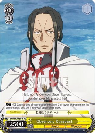 Image of Observer, Kuradeel (SAO/SC20-E016 RE) - Sword Art Online Chronicle Set