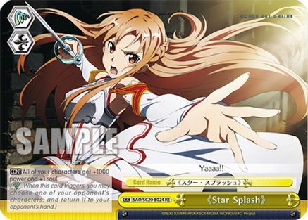 Image of Star Splash (SAO/S20-E024 RE) - Sword Art Online Chronicle Set