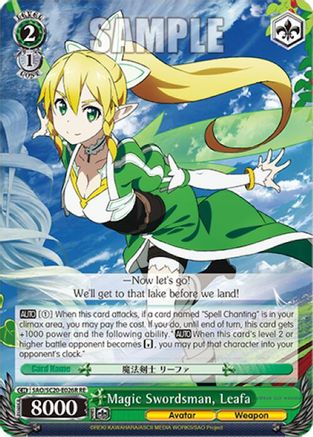 Image of Magic Swordsman, Leafa (RRR) (SAO/S20-E026R RE) - Sword Art Online Chronicle Set