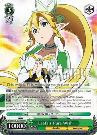 Image of Leafa's Pure Wish (SAO/S20-E027 RE) - Sword Art Online Chronicle Set