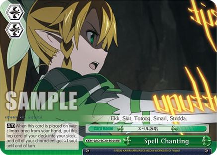 Image of Spell Chanting (SAO/S20-E044 RE) - Sword Art Online Chronicle Set