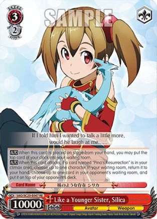 Image of Like a Younger Sister, Silica (SAO/S20-E047 RE) - Sword Art Online Chronicle Set