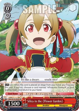 Image of Silica in the Flower Garden (SAO/SC20-E049 RE) - Sword Art Online Chronicle Set